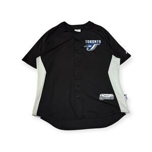 Toronto Blue Jays Cool Base Authentic Jersey Black XL Baseball Shirt Majestic